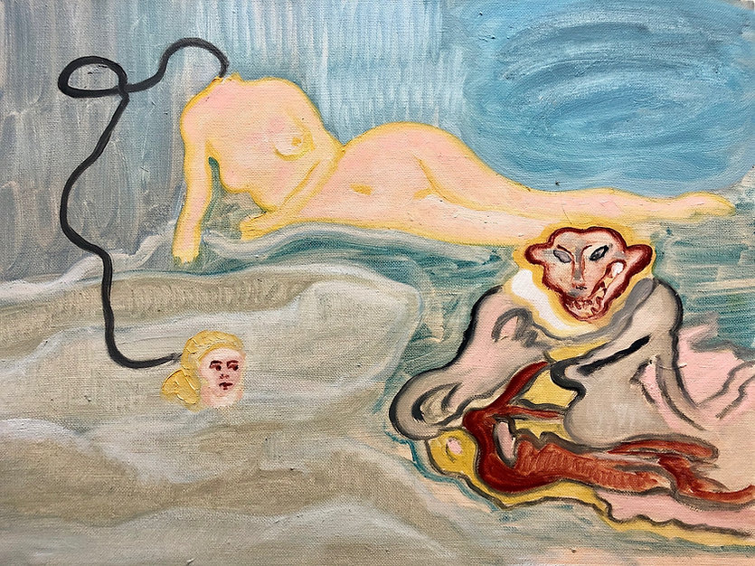 Jazmin Donaldson, paintings, mythology, myths, fairy fales, folklore, oil painting, Bakemono, Japanese monsters