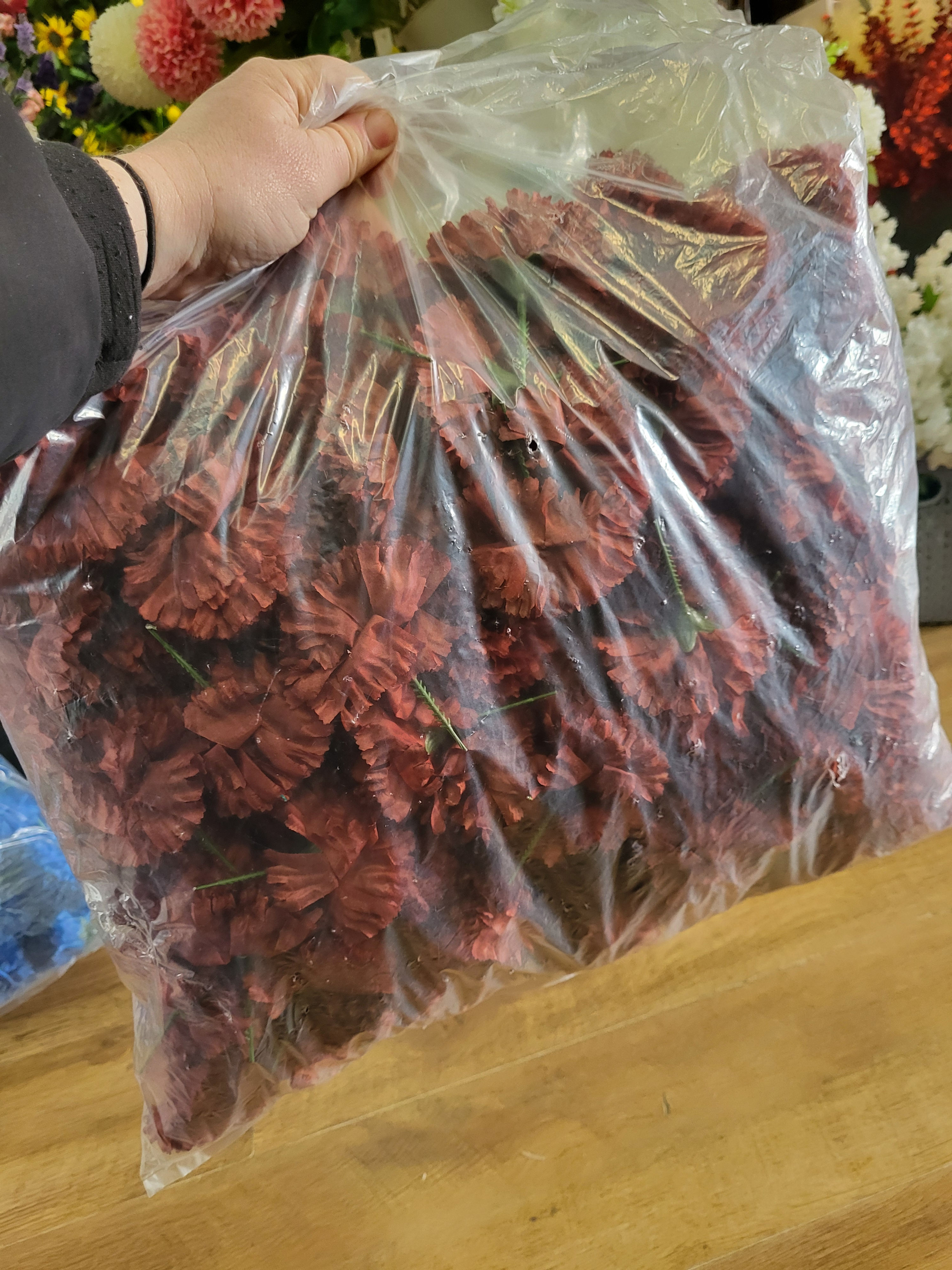Bag of 144 brown carnation picks 