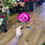 Thumbnail: Bundle of 10 long stem raspberry closed roses