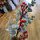 Thumbnail: Long stem frosted eucalyptus and red berries spray