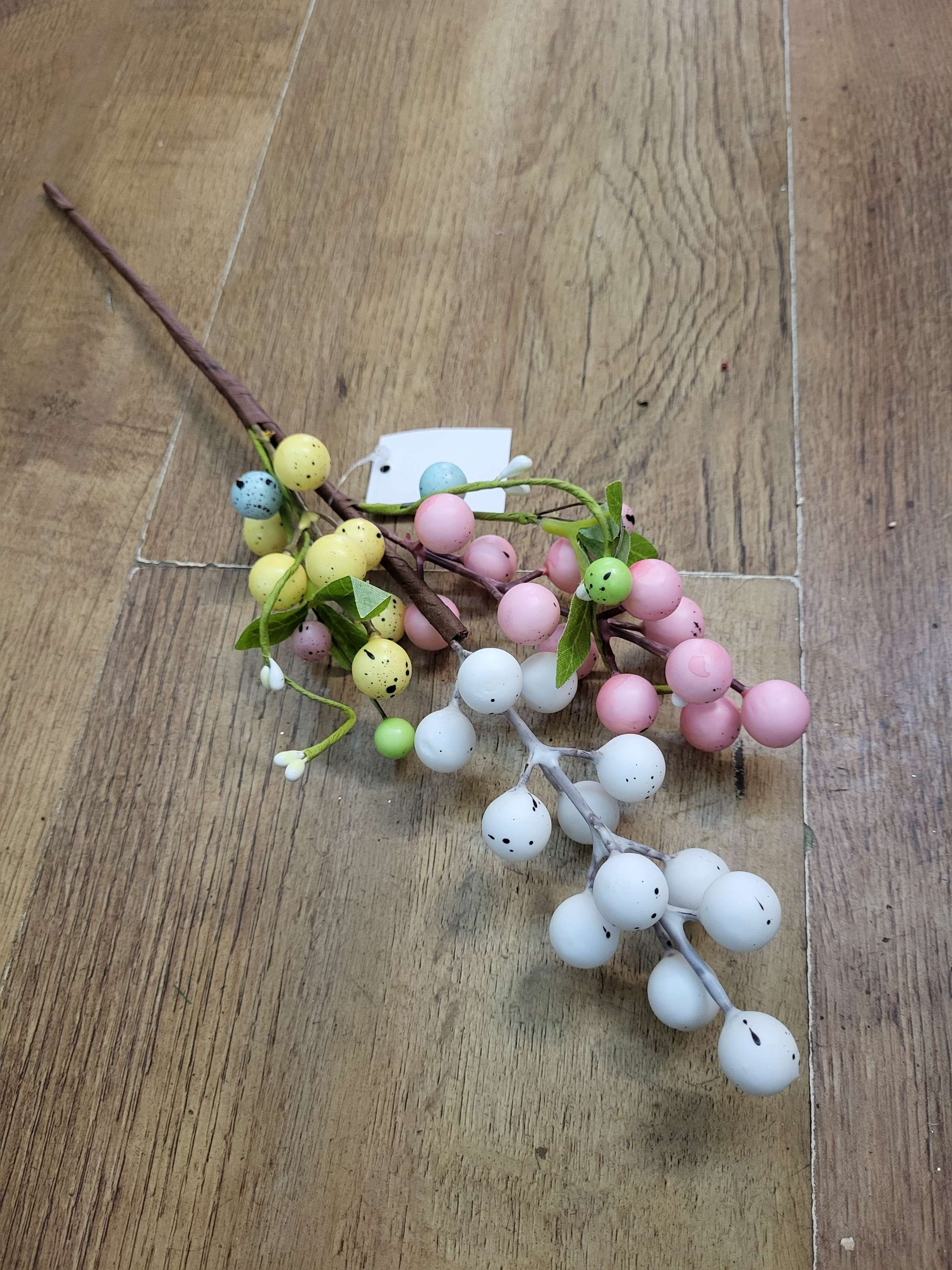 40cm speckled egg Easter stem