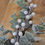 Thumbnail: Long stem frosted eucalyptus and white berries winter branch 