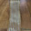 Thumbnail: 2.7m approx. roll of cream/gold glitter striped wired ribbon 