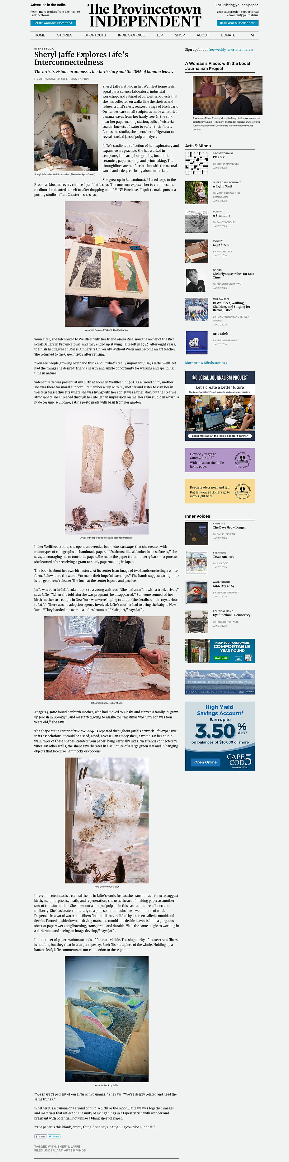 Sheryl Jaffe Explores Life’s Interconnectedness - The Pr