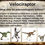 Thumbnail: Dinosaurs: VELOCIRAPTOR - Ten facts in a dynamic, interactive PPT