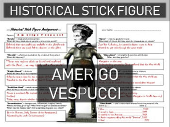 Amerigo Vespucci Historical Stick Figure (Mini-biography)