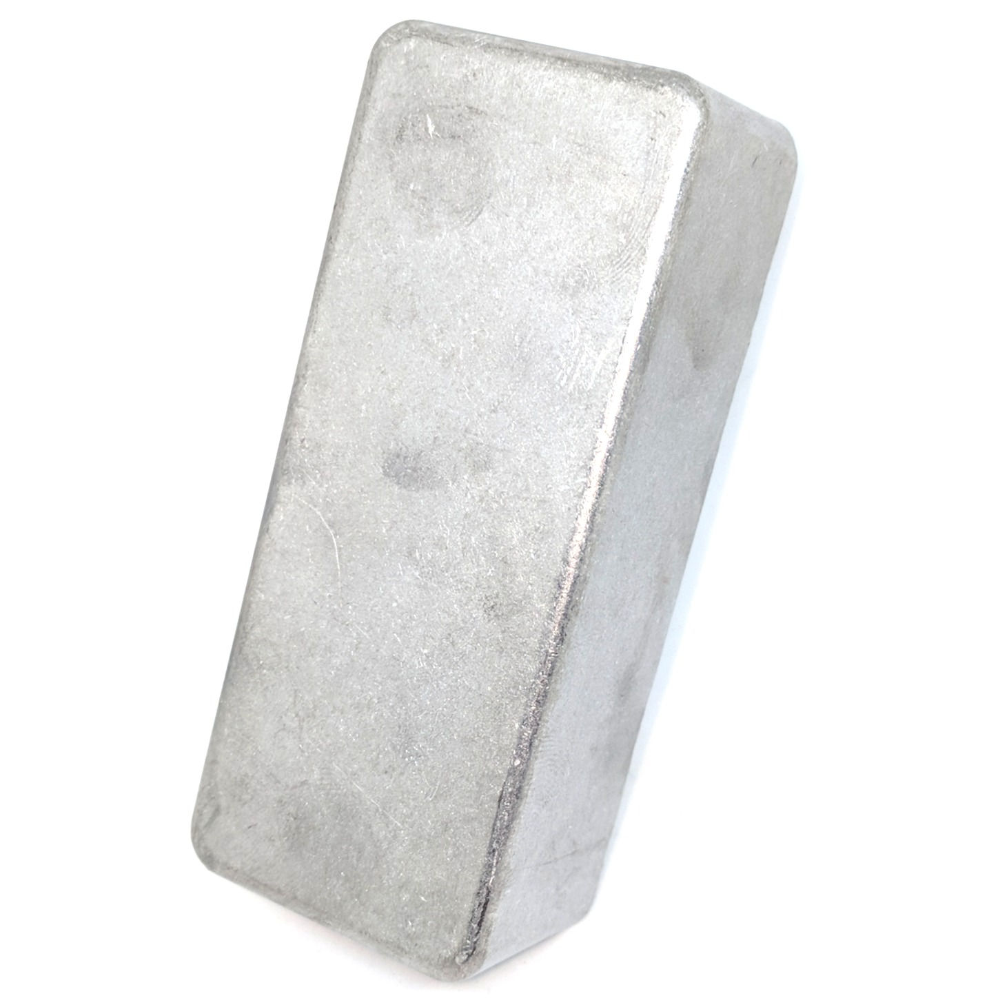 front view of plain metal guitar pedal enclosure