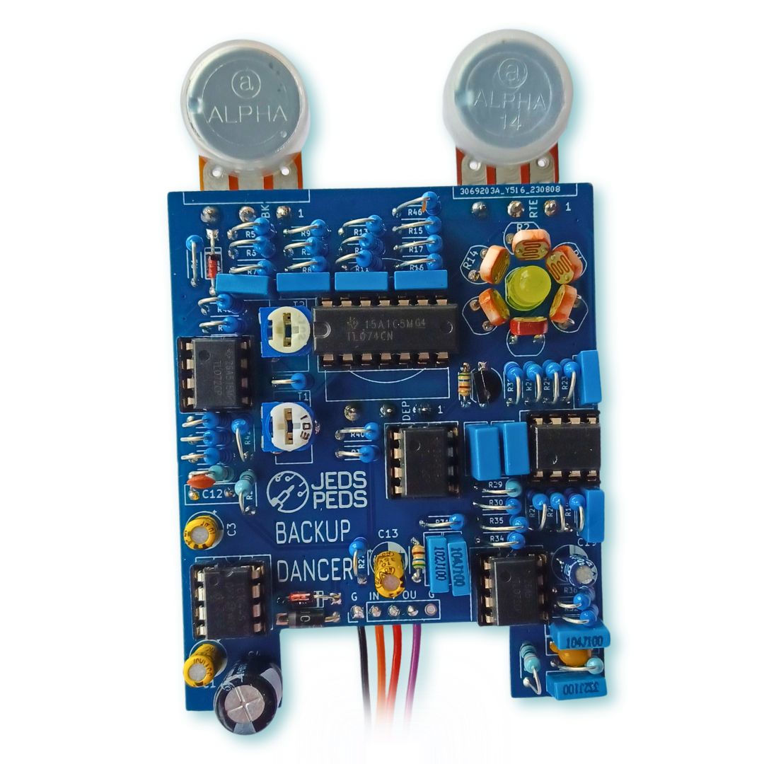 circuit board for DIY guitar effects pedal