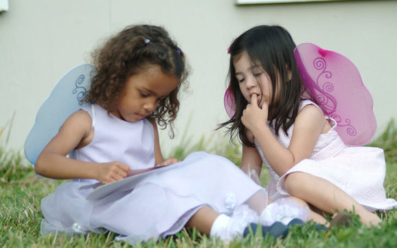 Bella and Marissa Butterfly wings.JPG