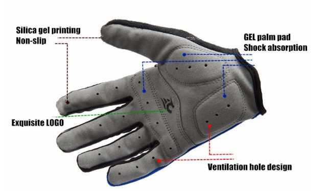 Miniatura: Guantes medio dedo antideslizante - MTB
