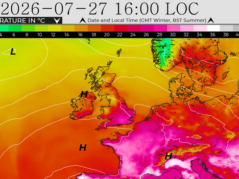 THE WEEK AHEAD – A BRIEF BURST OF HEAT, THEN SOMEWHAT COOLER TO END JULY!
