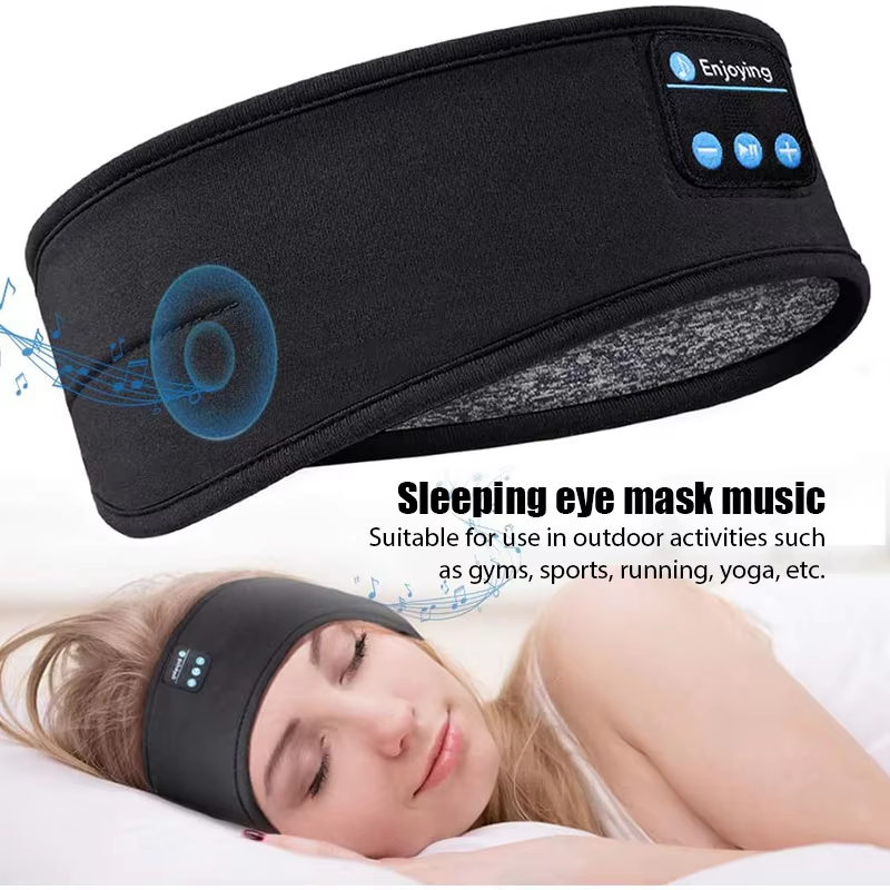 Thumbnail: Bluetooth Sports Sleeping Headband Elastic Wireless Headphones 
