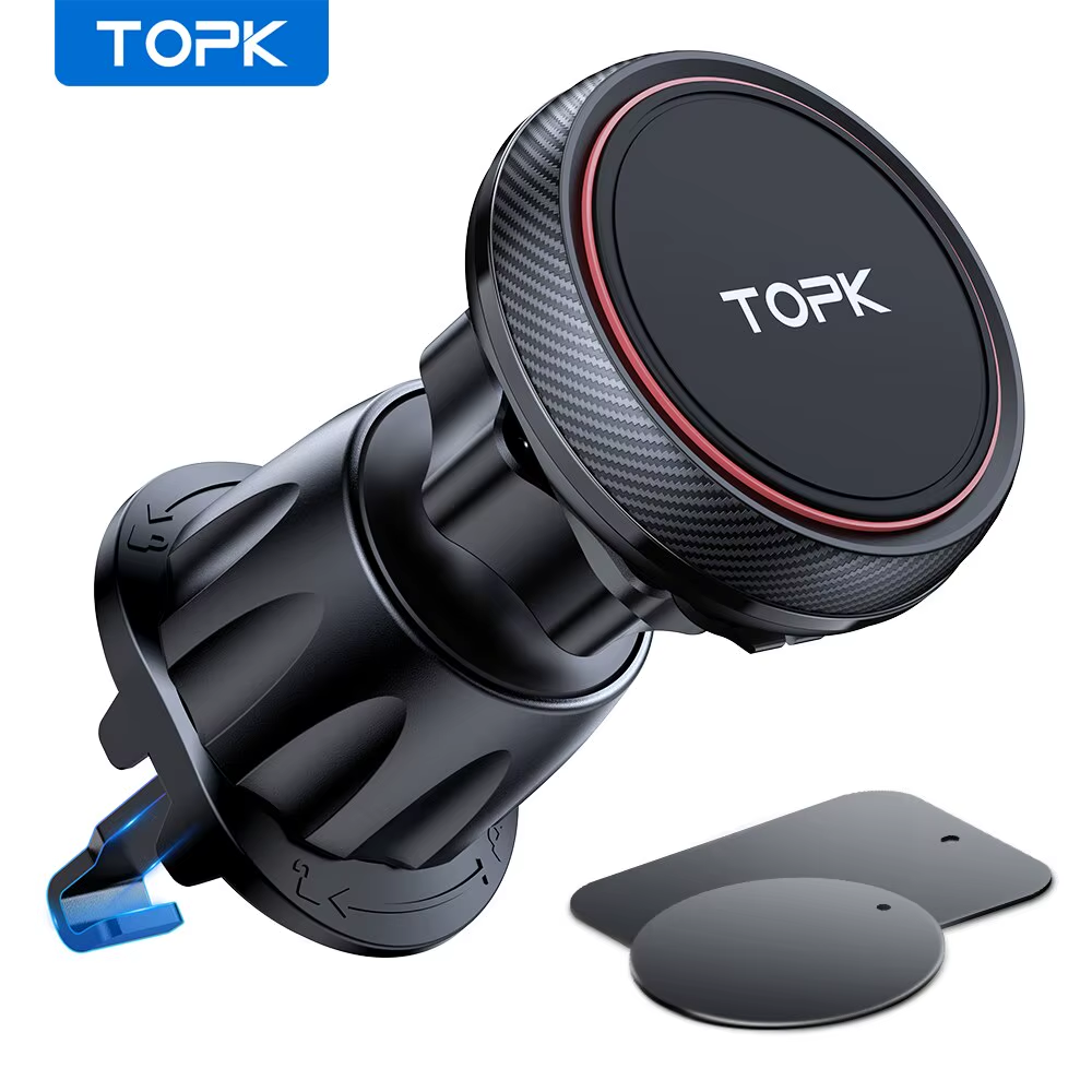 TOPK Magnetic Car Phone Mount in Car Phone Holder Air Vent Magnetic,