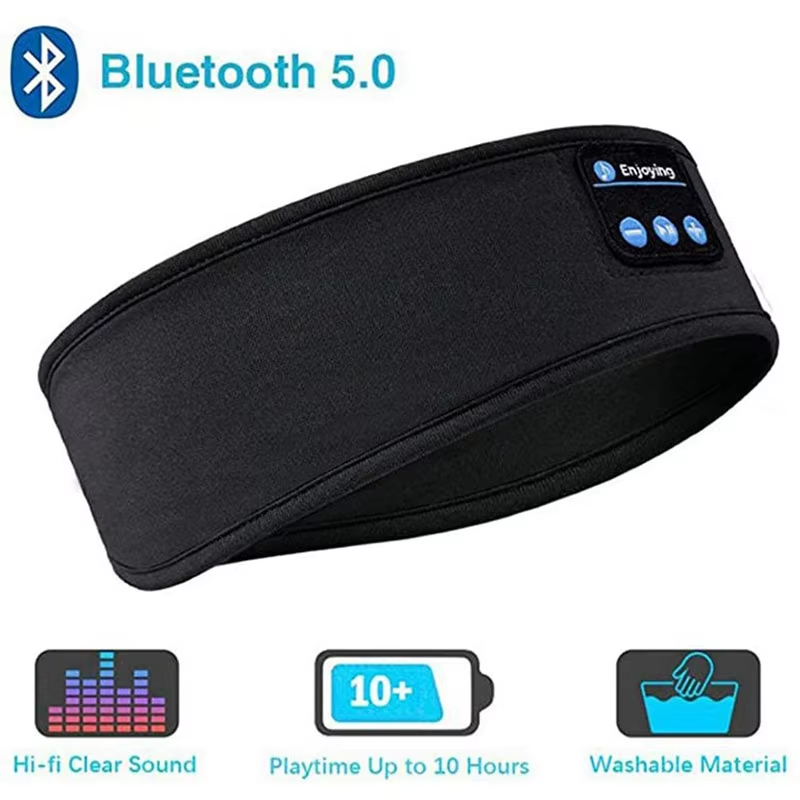 Bluetooth Sports Sleeping Headband Elastic Wireless Headphones