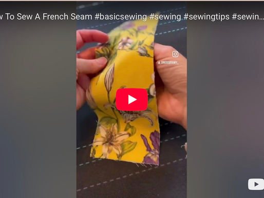 How to sew a French seam