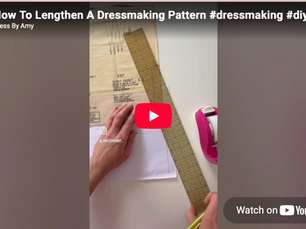 How To Lengthen A Dressmaking Pattern