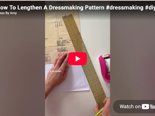How To Lengthen A Dressmaking Pattern