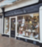 The shop front of Duttons for Buttons Harrogate shop