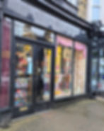 The shop front of the Remnant House in Harrogate