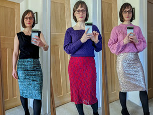 Three Skirts Made from Mimi G’s Sequin Skirt Tutorial on YouTube!