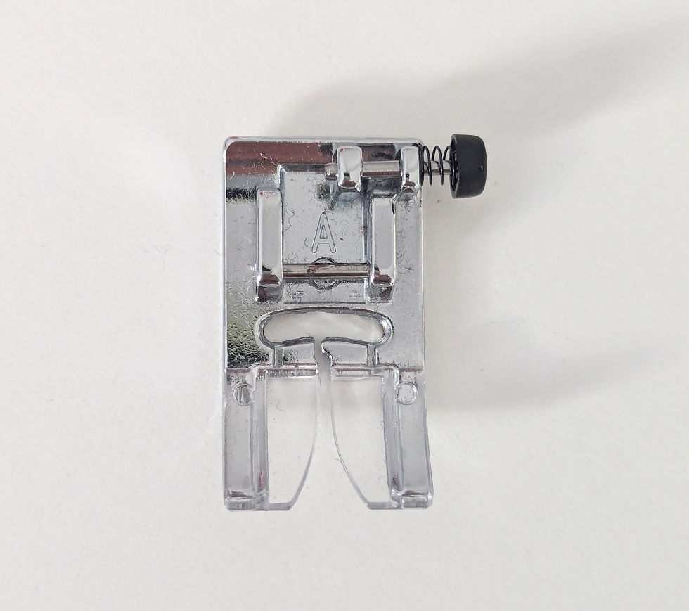 A sewing machine standard presser foot