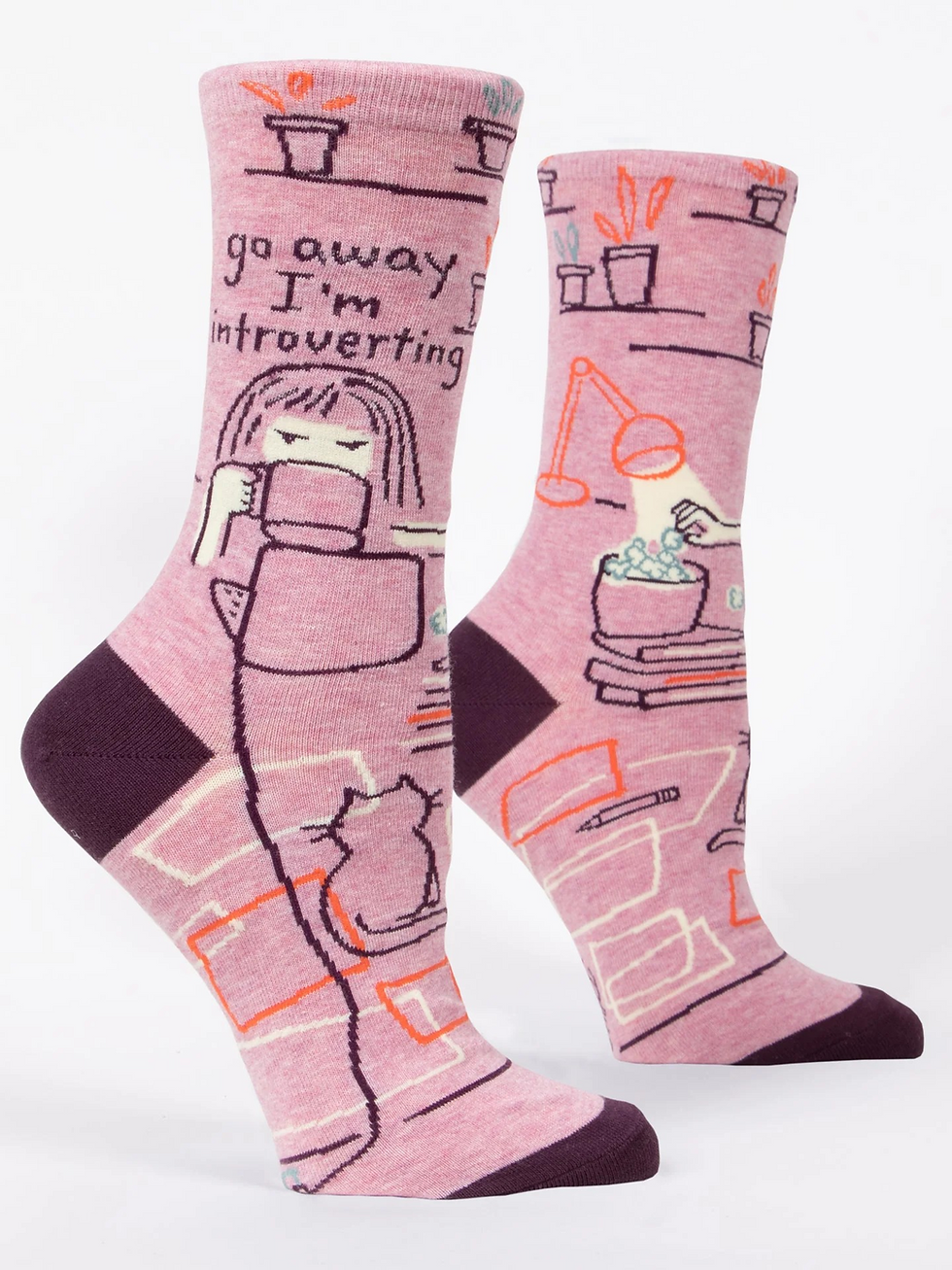 Go Away I'm Introverting Women's Crew Socks