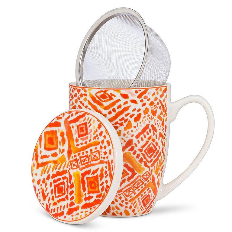 Thumbnail: Oasis Print Covered Mug & Strainer