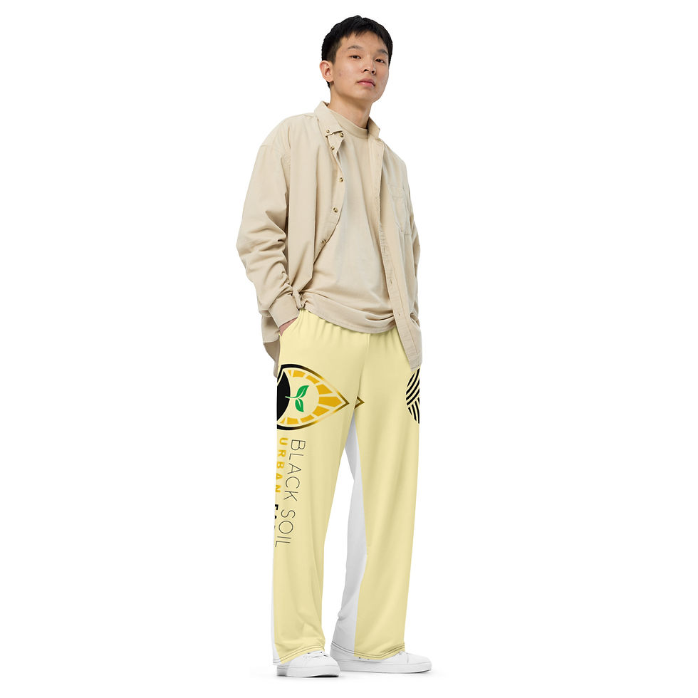 All-over print unisex wide-leg pants