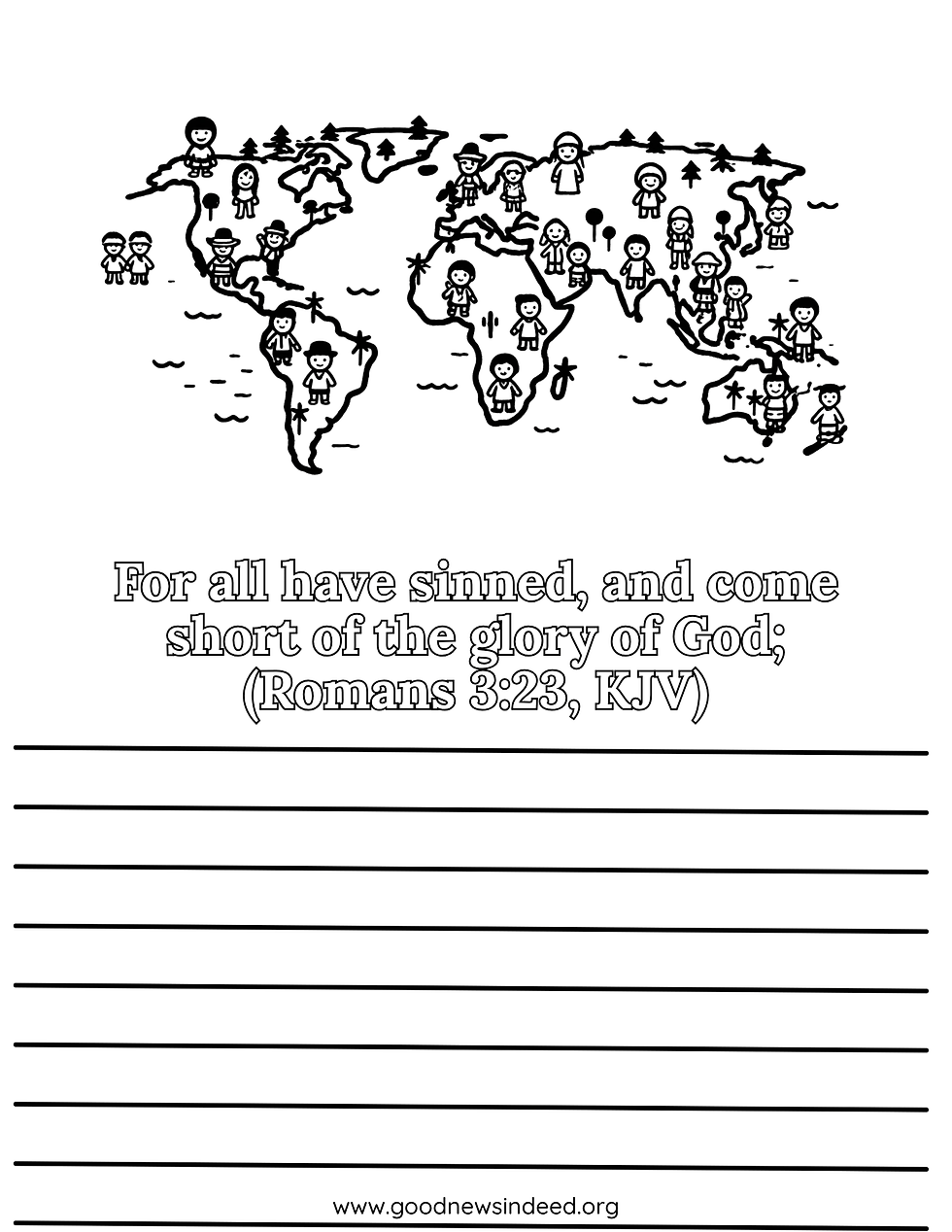Sharing the gospel of Jesus Scripture Memorization Tool