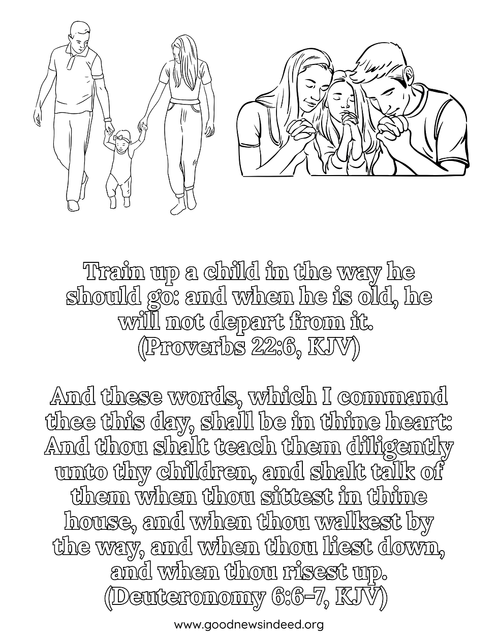 Proverbs 22:6 and Deuteronomy 6:6-7 Scripture Memorization Tool