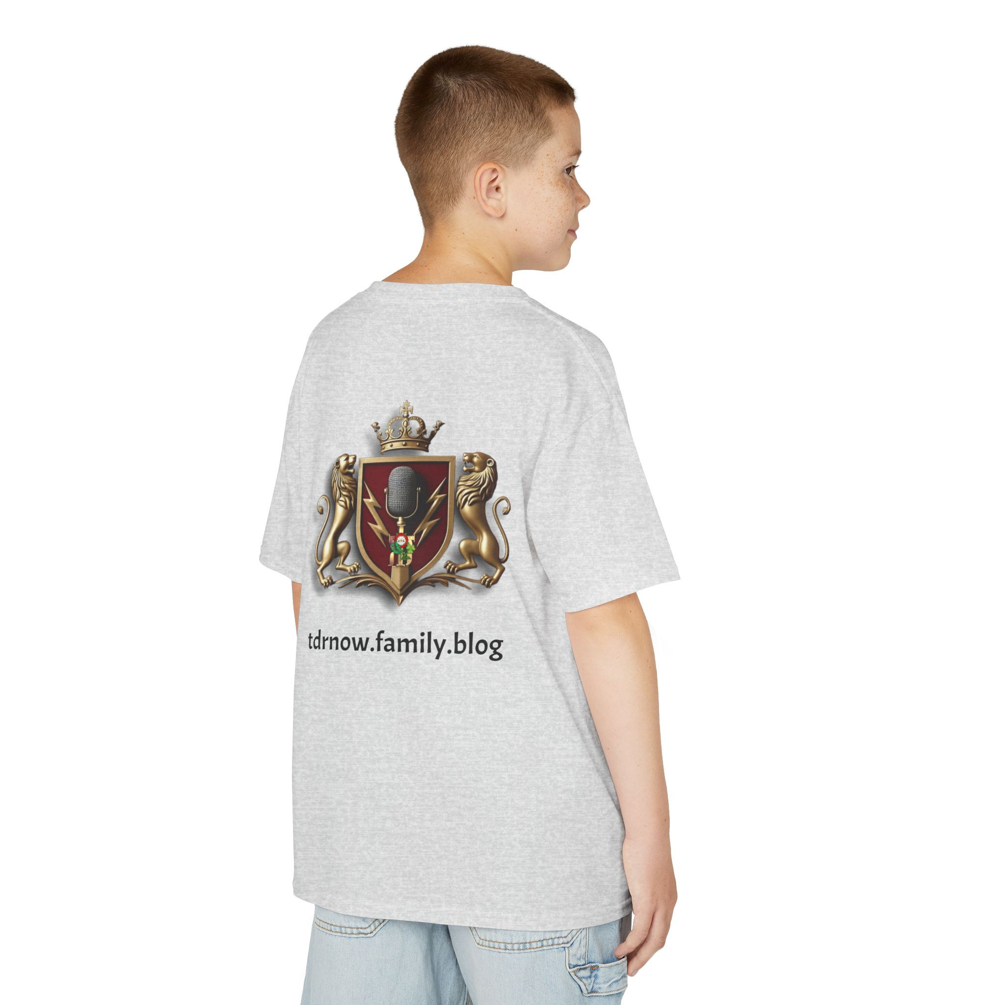 Tdr Now Kids Graphic Tee, Cute Kids T-Shirt, Tdr Now Podcast Crest Kids Shirt