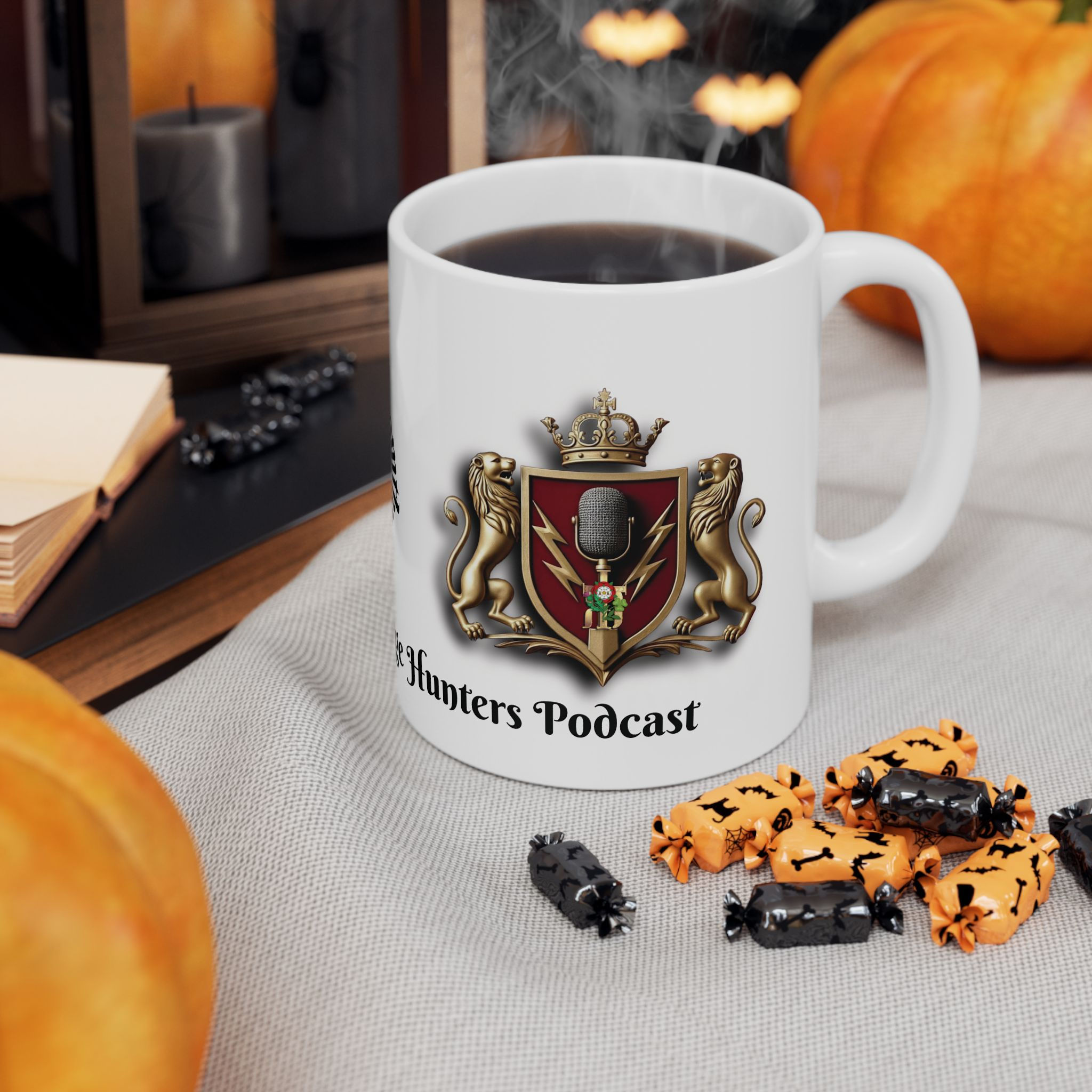 Tdr Now & THHP Crest Ceramic Mug, Coffee Mug Gift, Vintage Design Mug