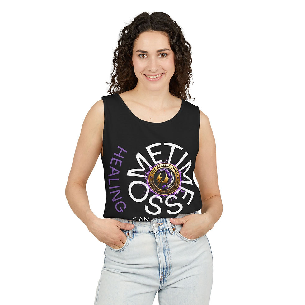 Thumbnail: The Healing Storm Tank Top — "Sometimes Healing Can Be Dirtier Than the Deed" 
