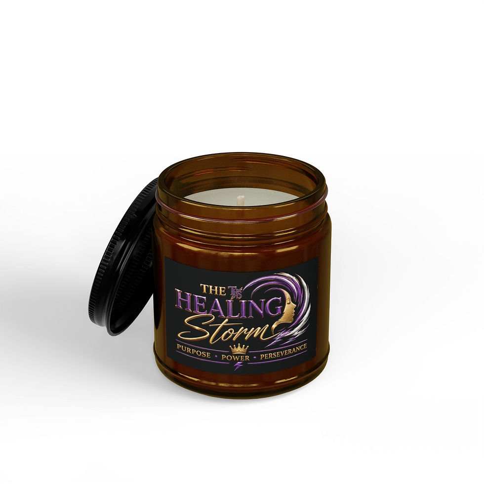 Thumbnail: The Healing Storm Scented Soy Candles with Black Lid, (4 and 9oz)