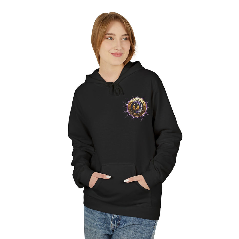 Thumbnail: The Healing Storm Hoodie — Inspirational Pullover with THS Lightning Back Design