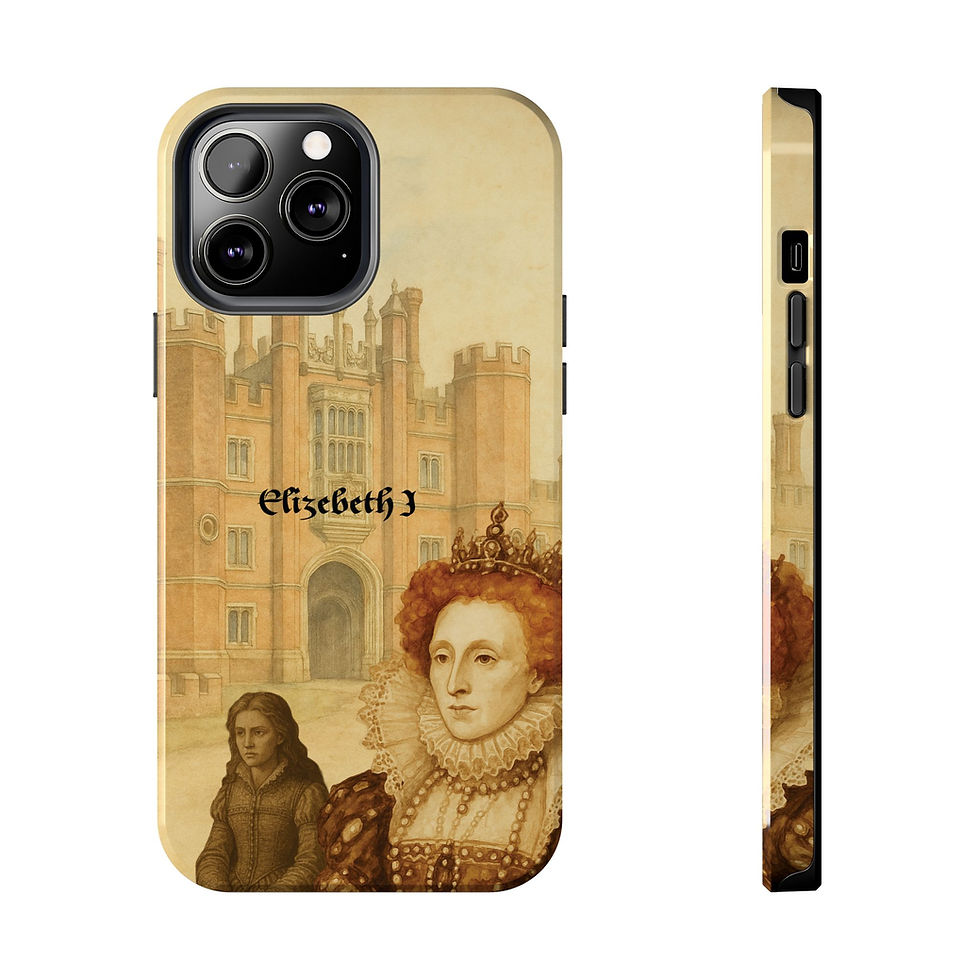 Thumbnail: Elizabeth I & her Palace original digital watercolor Tough Phone Case — 