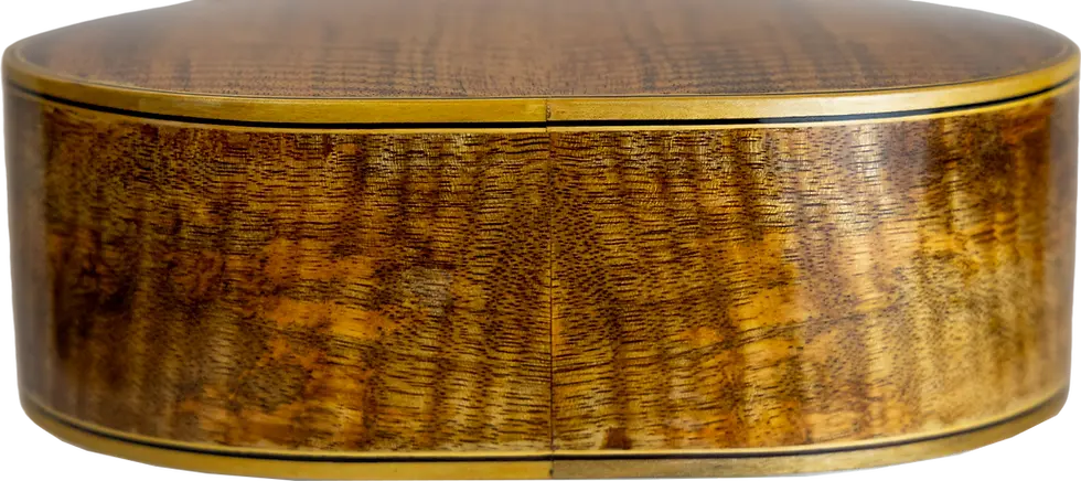 Thumbnail: Hawaiian Curly Mango "Hōnu" Tenor Ukulele Handcrafted Ukulele by a Local Artisan