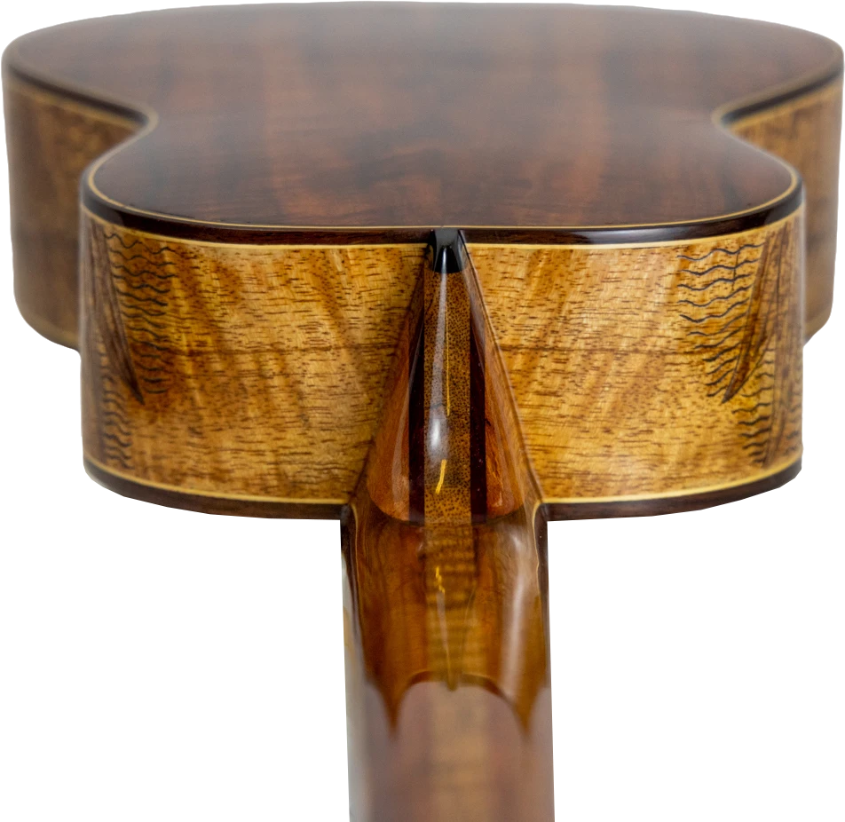 Thumbnail: Handcrafted Hawaiian Curly Koa "Bird of Paradise" Tenor Ukulele