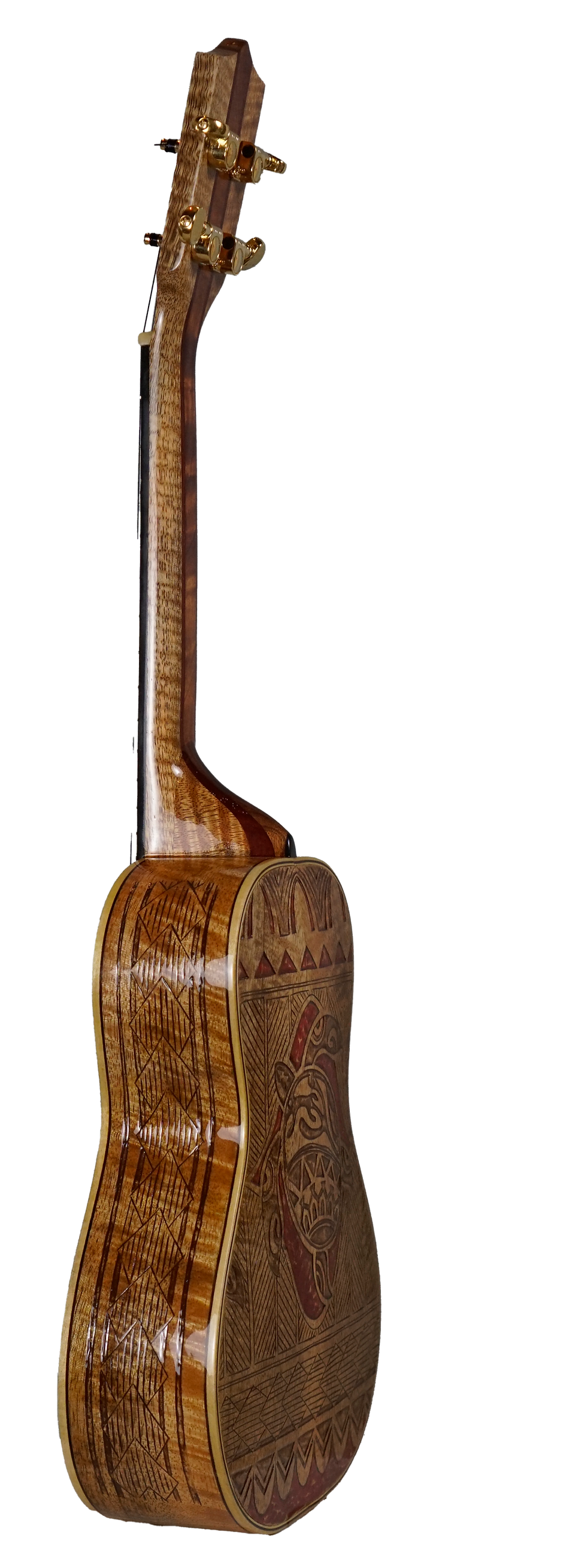 Thumbnail: Haleiwa Ukulele Tenor Mango Hanu Motif Handcrafted