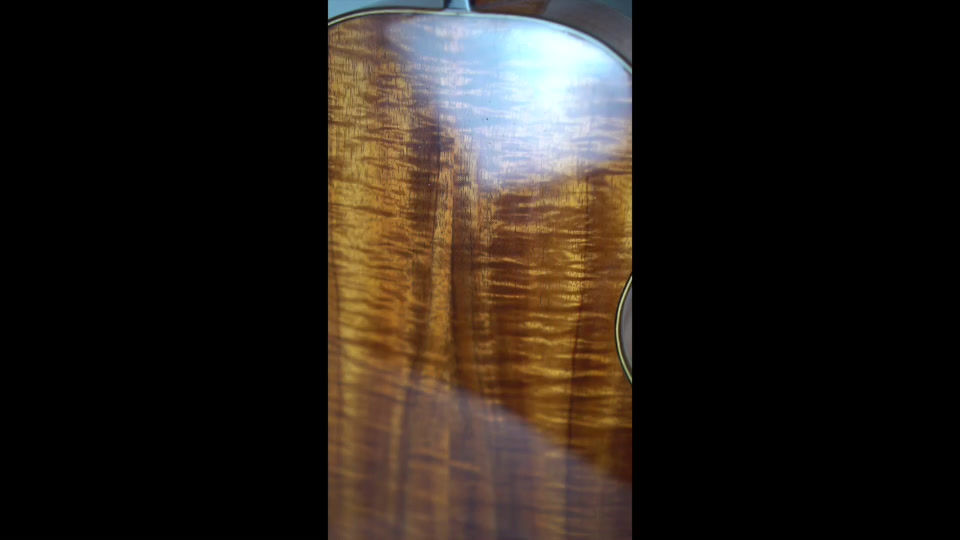 Thumbnail: Haleiwa Ukulele Koa Turtle Tenor Six String Handcrafted by a Local Artisan