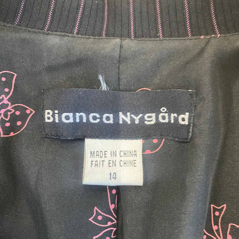 Thumbnail: Y2K Pinstripe Blazer with Bow Details