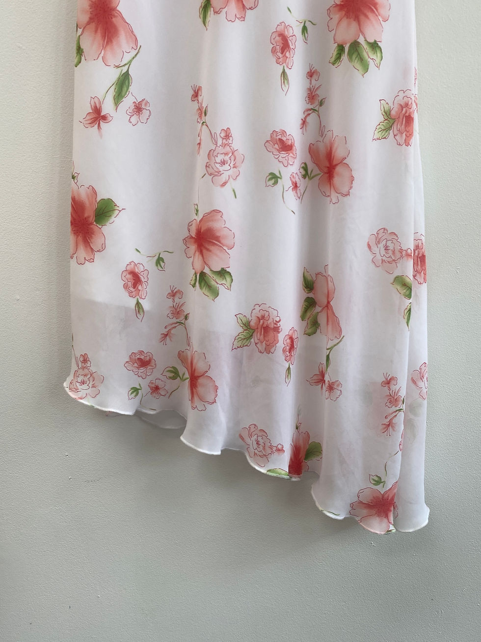 Thumbnail: 1990's Floral Assymetrical Dress