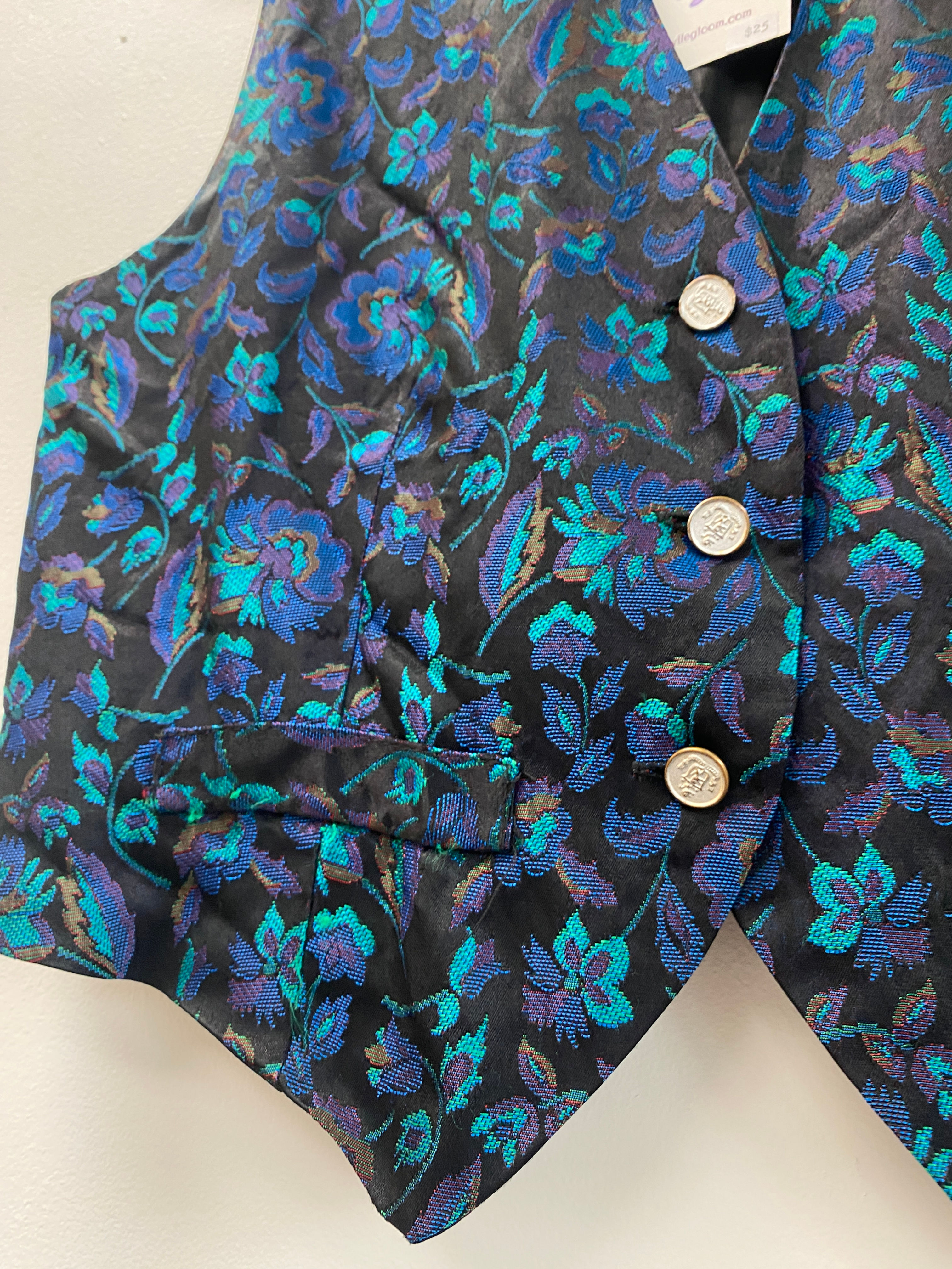 1990's Floral "Bay Club" Vest