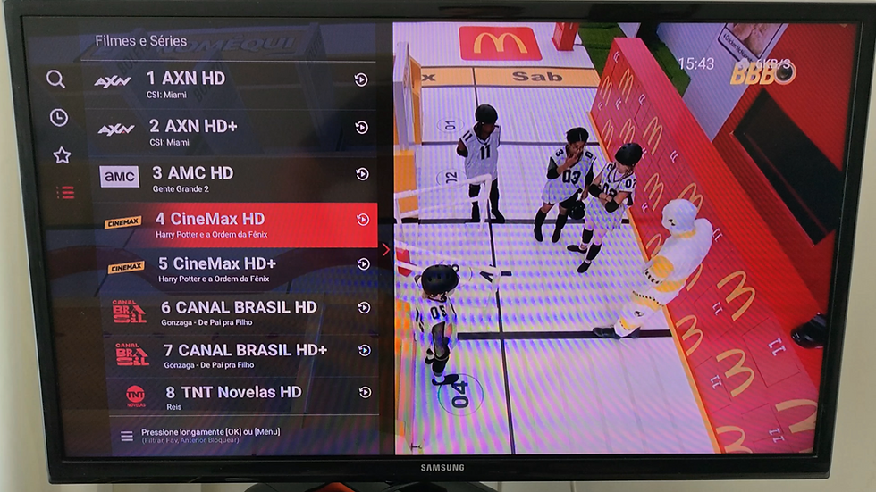App UniTV instalado via NTDOWN na BOX INTELBRAS