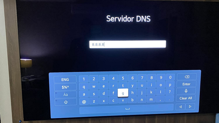 Como alterar o SERVIDOR DNS LG SMART