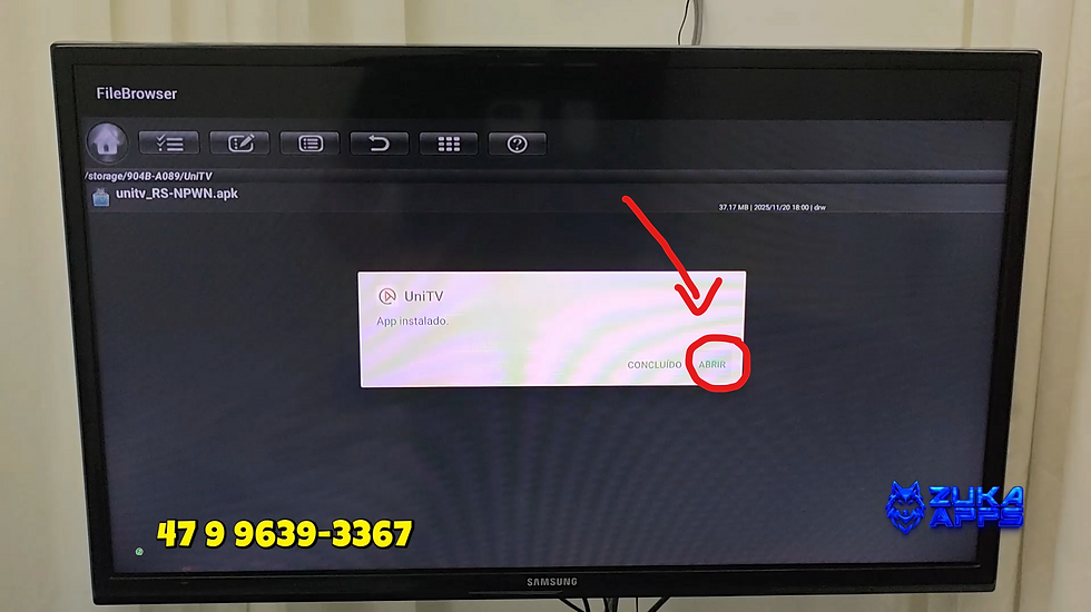 Instalando App UniTV na BTV13