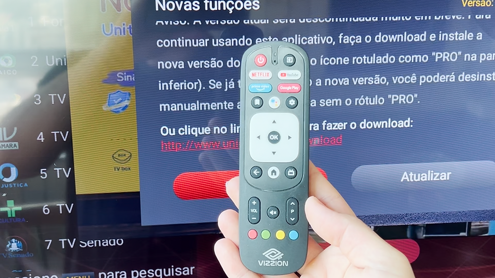 Como atualizar o seu aplicativo da UniTV na sua ANDROID TV. 