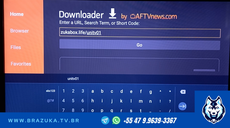 baixando aplicativo no Xiaomi Mi TV Stick