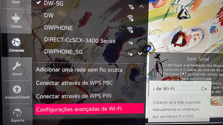 configurando o dns da lg smart