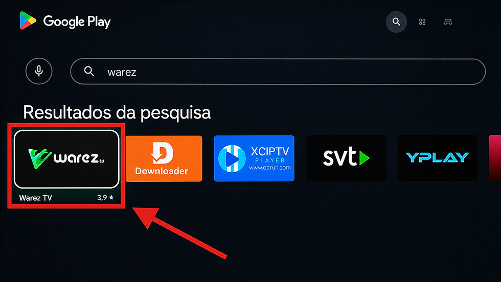 Aplicativo Warez na Xiaomi Mi Box S